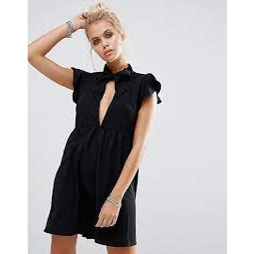 Motel Rocks Black Mini Dress